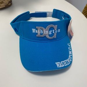 Washington, D.C. Blue Visor Cap/Hat - Adjustable